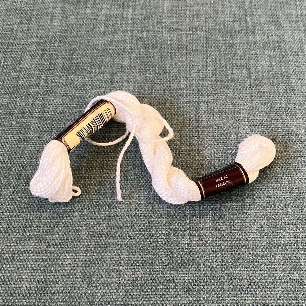 White Needlepoint Thread Yarn